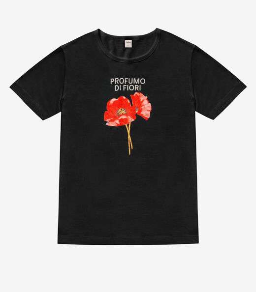 Blusa T- Shirt Feminina Preto