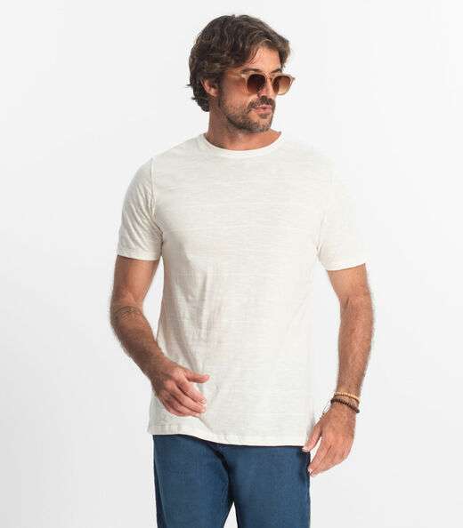 Image_Camiseta Básica Masculina Plus Size Diametro Bege