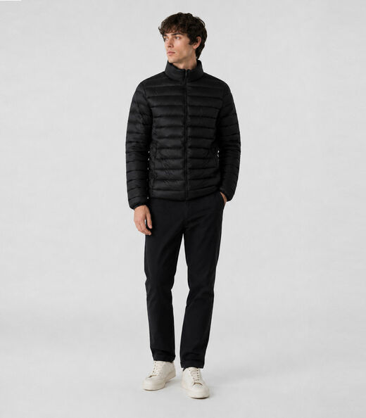 Jaqueta Masculina Puffer Em Poliamida All Free Preto