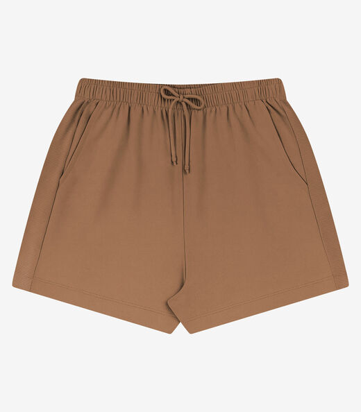 Image_Shorts Feminino Molecotton De Viscose Minty Marrom