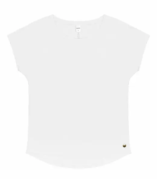 Blusa Feminina Ribana Canelada Básica Rovitex Branco