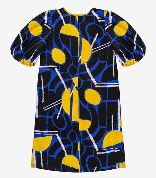 Vestido Malha Fria Plus Infinita Cor Azul