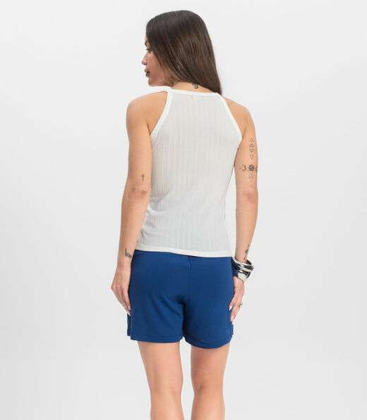 Shorts Adulto Feminino Infinita Cor Azul