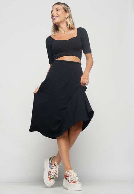Image_Saia  Midi Godê Canelada Preta