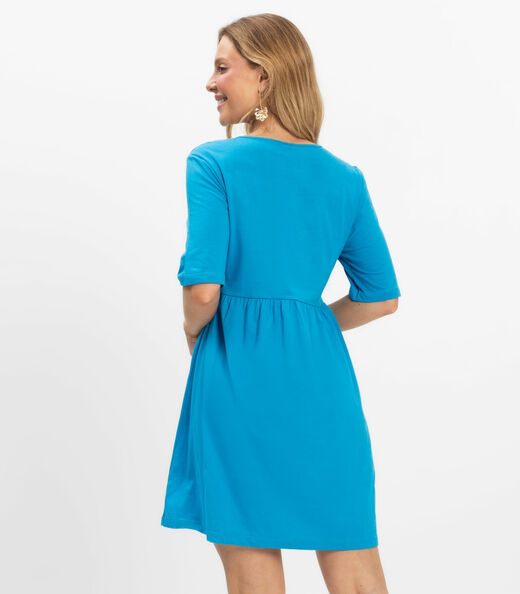 Vestido Feminino Liso Select Azul