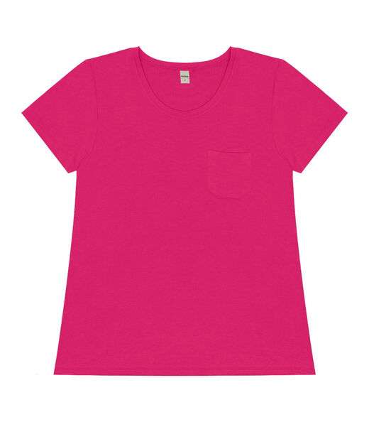 Blusa Feminina Viscotorcion Com Bolso Rovitex Rosa