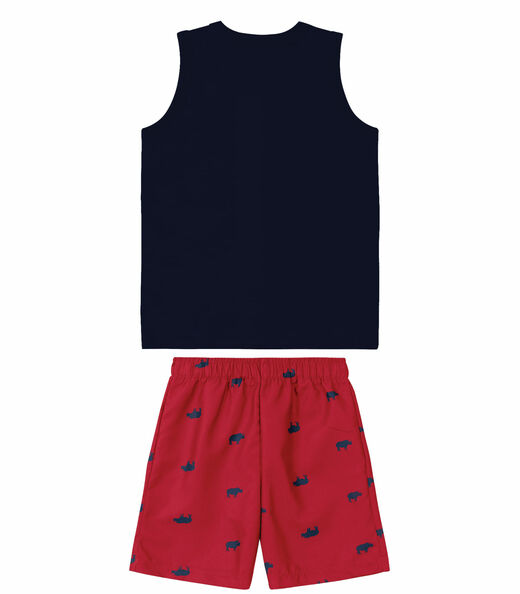 Conjunto Infantil Masculino Rino Rovitex Azul