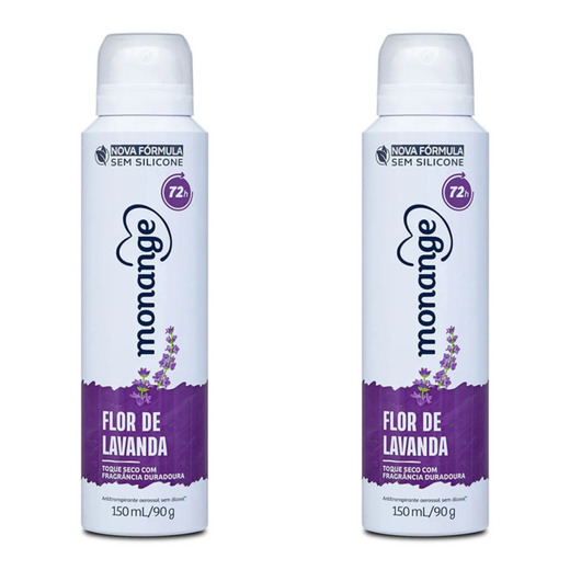 Image_Kit c/2 Unidades de Desodorante Aerosol Monange 90g Flor De Lavanda