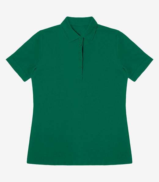 Polo Feminina Piquet Básica Select Verde