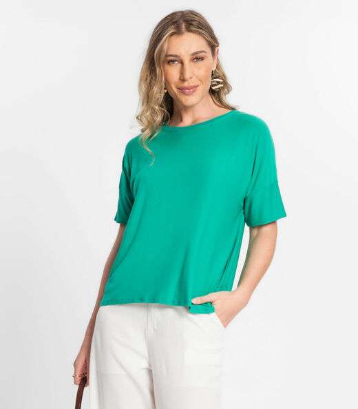 Blusa Feminina Em Viscose Endless Verde