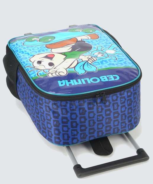 Mochila Mala Com Rodas Infantil Cebolinha Luxcel