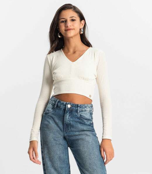 Image_Blusa Cropped Juvenil Manga Longa Minty Bege