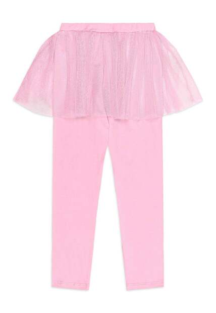 Calça Legging Saia Tule Glitter Quimby