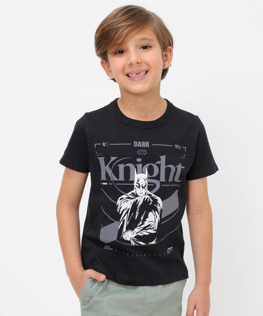 Image_Camiseta Infantil Batman Tam 4 a 10 Preto