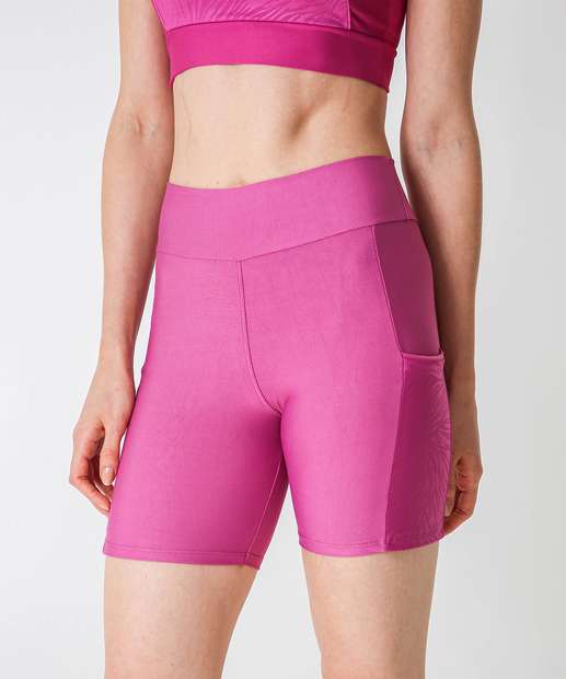 Bermuda Feminina Fitness Cintura Alta Marisa