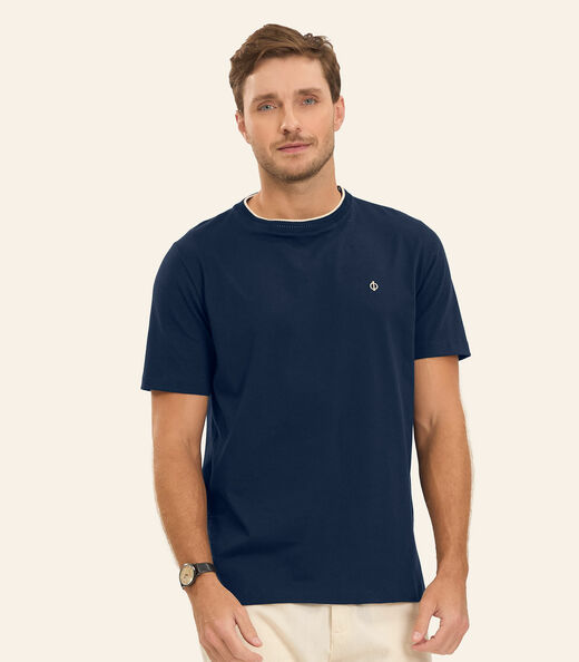 Image_Camiseta Cotton Leve Masculina Diametro Azul