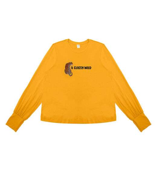 Blusa Feminina Manga Longa Rovitex Amarelo