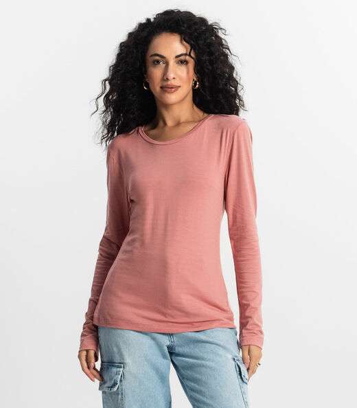 Image_Blusa Manga Longa Feminina Rovitex Rosa