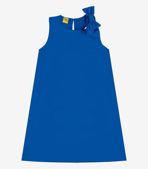 Image_Vestido infantil em Crepe Light Rovi Kids Azul