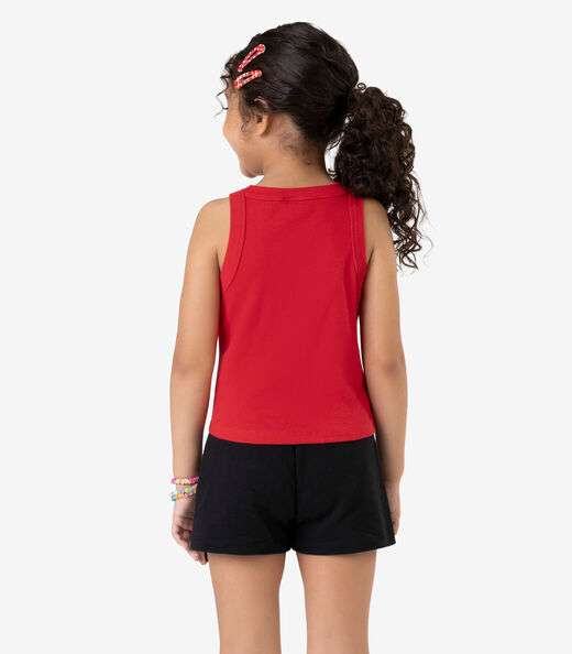 Regata Infantil Feminina Ribana Rovi Kids Vermelho