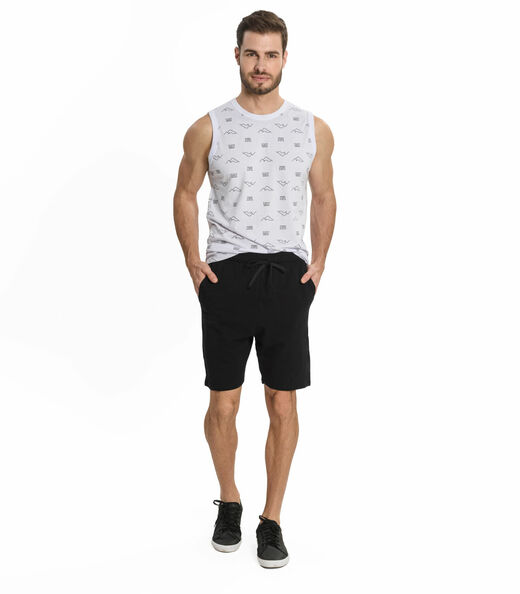 Bermuda Masculina Moletinho Basic Rovitex Preto