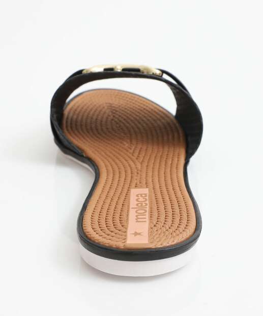 Rasteirinha Feminina Moleca Preto