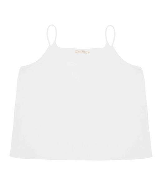 Blusa De Alça Tecido Crepe Marrocos Endless Branco