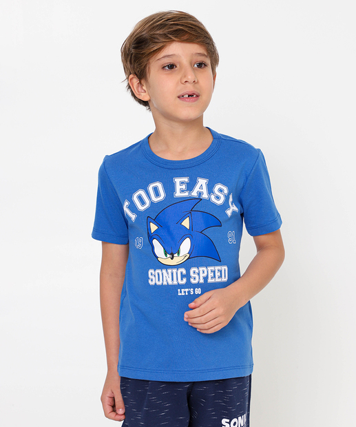Image_Camiseta Infantil Manga Curta Sonic Tam 4 a 10 Azul