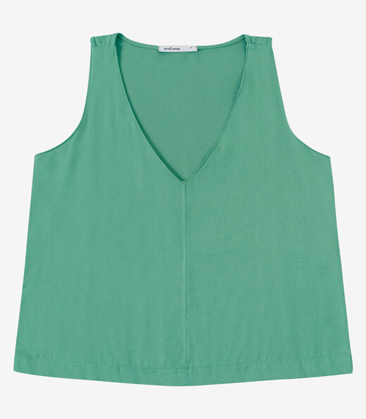 Image_Regata Feminina Decote V Em Viscose Endless Verde