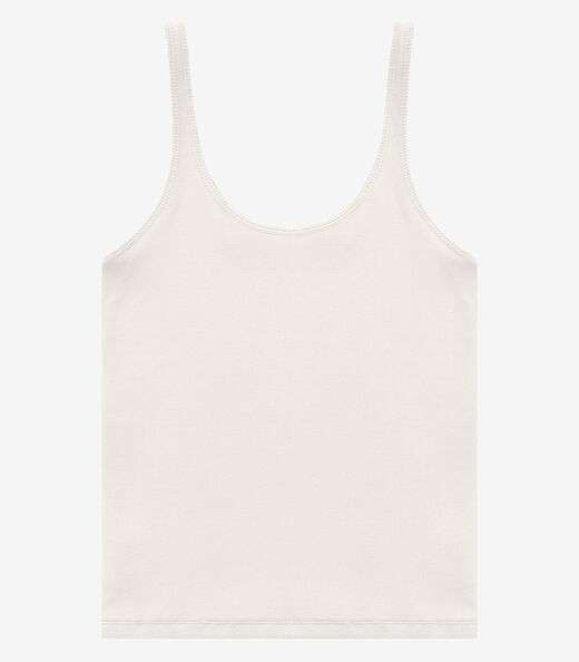 Blusa De Alca Básica Feminina Rovitex Bege