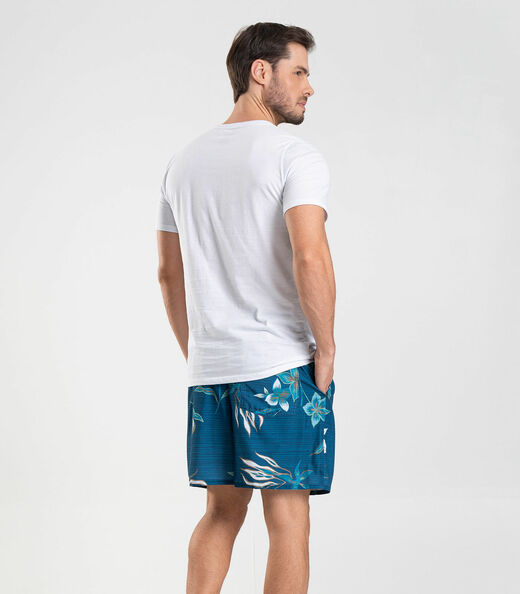 Bermuda Masculina De Microfibra Long Bong Azul