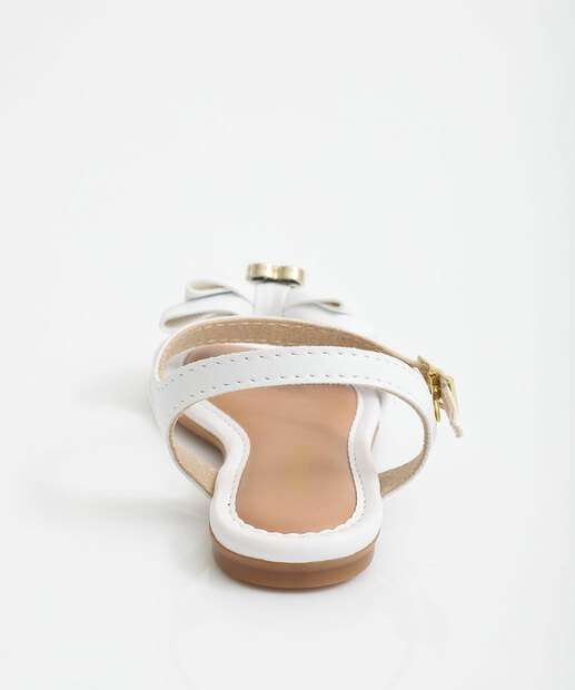 Sandália Infantil Laço Molekinha Branco 