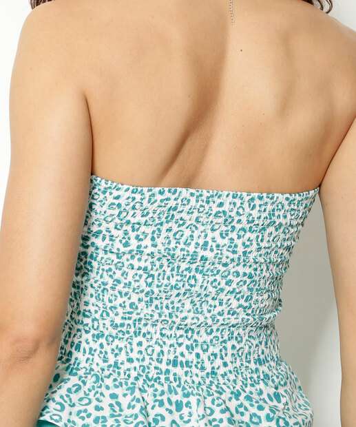 Blusa Feminina Tomara Que Caia Animal Print Marisa