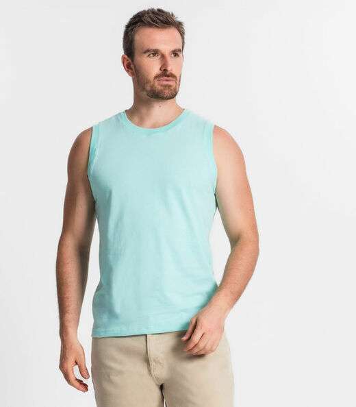 Image_Regata Masculina Básico Meia Malha Diametro Azul