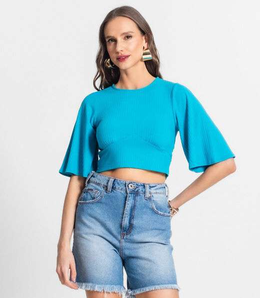 Image_Blusa De Ribana Canelada Feminina Endless Azul