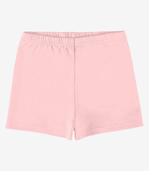 Shorts em Cotton Leve Rovi Kids Rosa