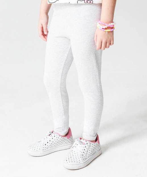 Calça Infantil Legging Básica Cotton Tam 4 a 10