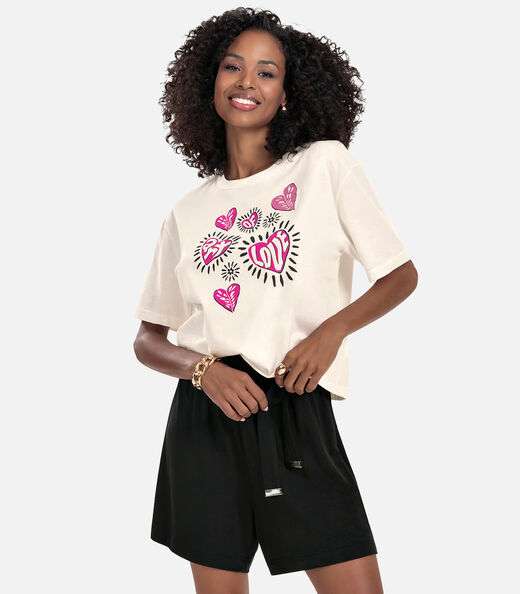 Shorts Feminino Molecotton Rovitex Preto