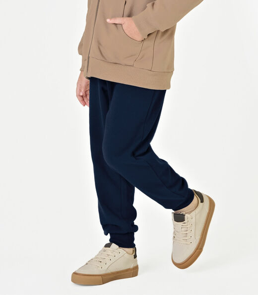 Conjunto Jaqueta com Capuz e Calça Trick Nick Marrom