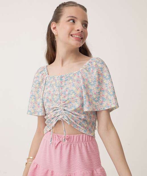 Blusa Juvenil Ciganinha Marisa Tam 10 a 16