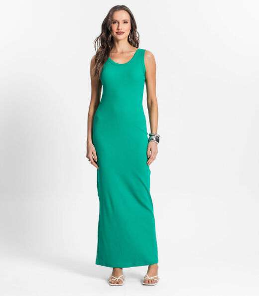 Image_Vestido Midi De Ribana Feminino Endless Verde