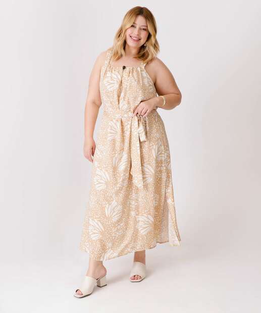 Image_Vestido Plus Size Feminino Midi Estampado Marisa