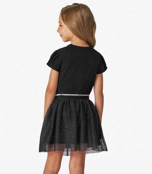 Conjunto Infantil Blusa com Saia Trick Nick Preto