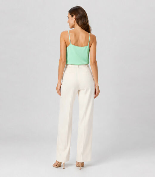 Blusa de Alça Feminina Malha Chanty Infinita Cor Verde