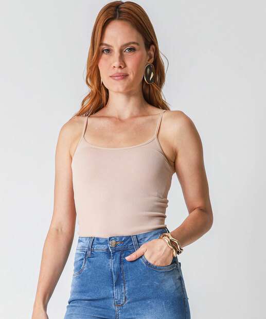 Image_Blusa Regata Feminina Canelada Sem Costura Marisa Bege