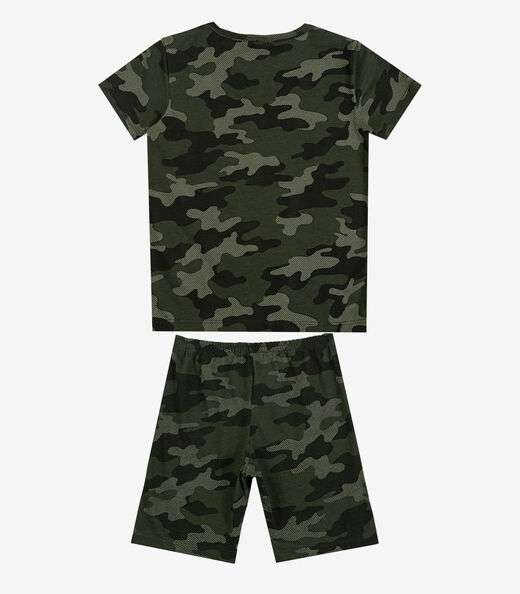 Pijama Infantil Camiseta e Bermuda Select Verde