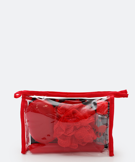 Kit de Viagem Feminino 5 Peças Marisa Vermelho