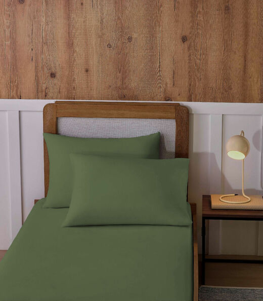 Image_Jogo De Cama Solteiro Malha 2 Peças Liso Vivaldi Verde