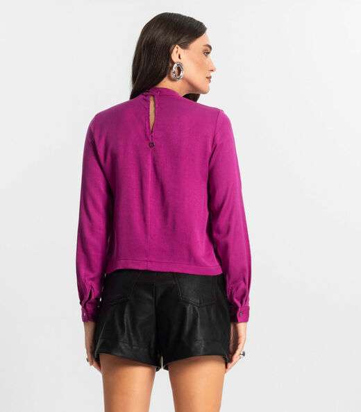 Blusa Feminina Manga Longa Endless Roxo
