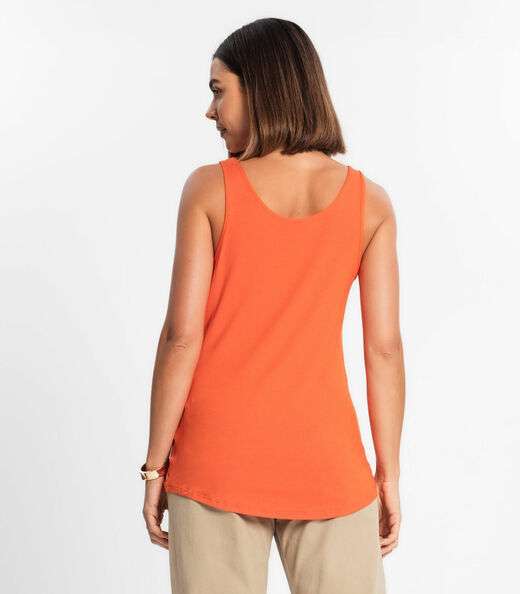 Regata Feminina Básica Rovitex Laranja